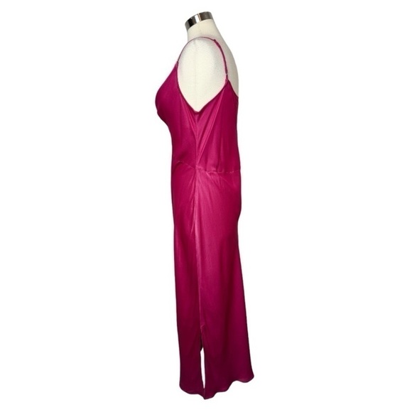 ANTHROPOLOGIE The Elyse Raspberry Slip Dress size XL - Picture 6 of 9